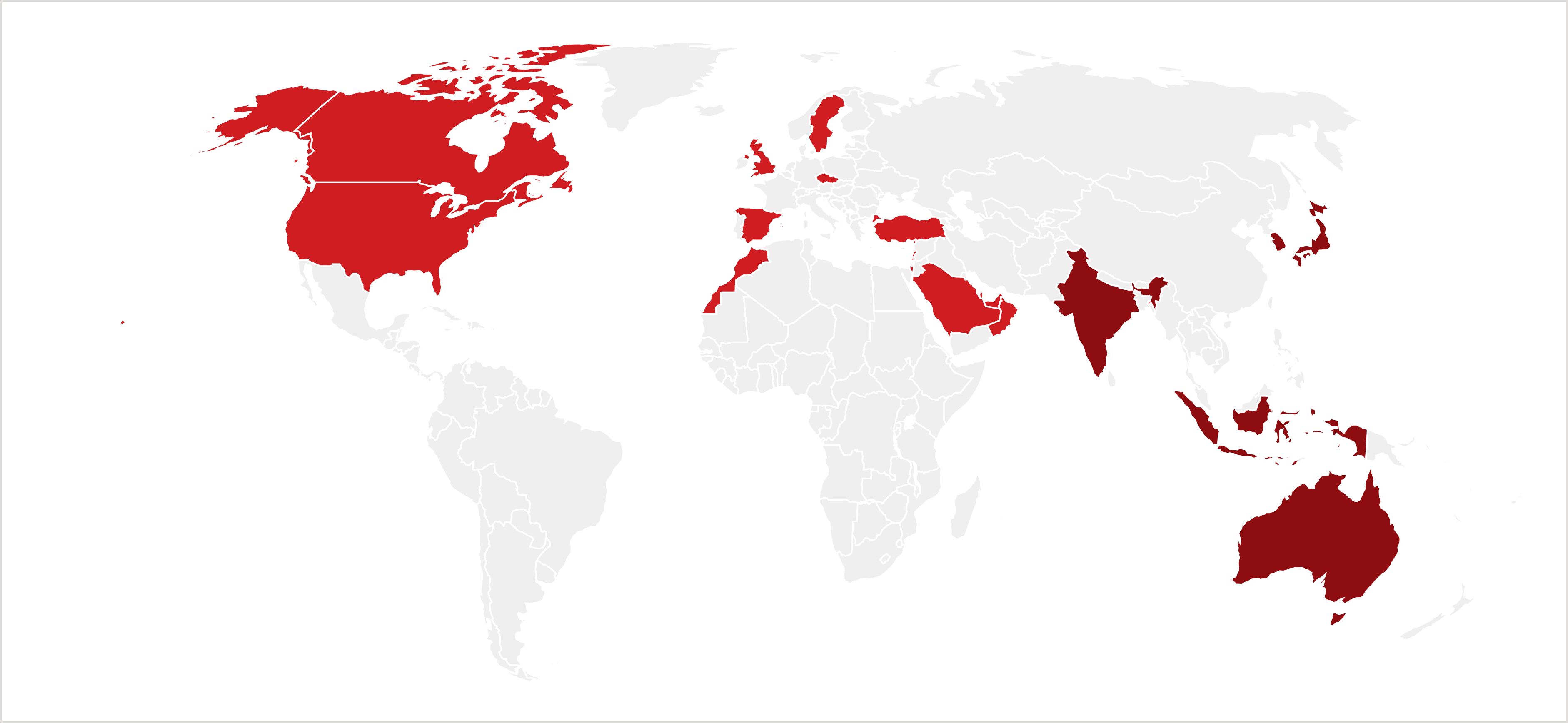 World map highlighting Keiretsu Forum investor markets across the Americas, Europe, Asia and the Middle East